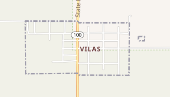 Vilas, Colorado map