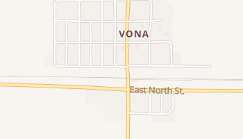 Vona, Colorado map