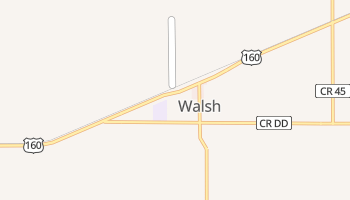 Walsh, Colorado map
