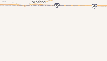 Watkins, Colorado map