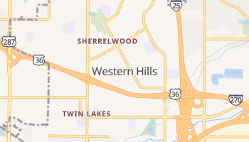 Western Hills, Colorado map
