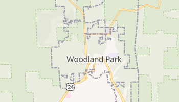 Woodland Park, Colorado map