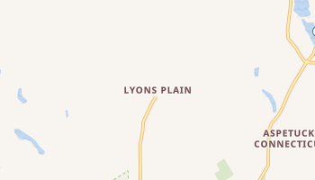 Lyons Plain, Connecticut map