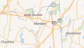 Meriden, Connecticut map
