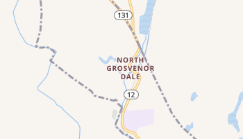 North Grosvenor Dale, Connecticut map