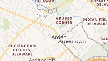 Arden, Delaware map