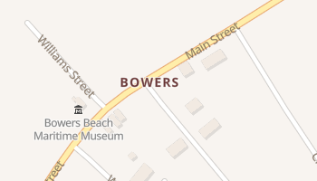 Bowers Beach, Delaware map