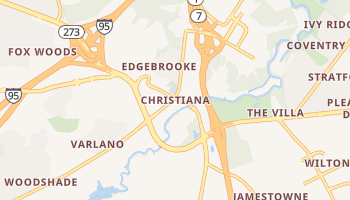 Christiana, Delaware map