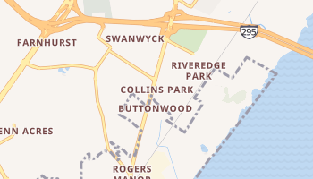 Collins Park, Delaware map