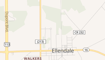 Ellendale, Delaware map
