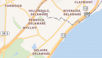 Holly Oak, Delaware map