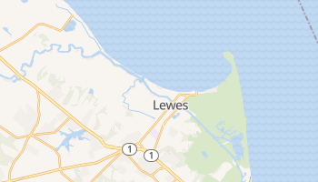 Lewes, Delaware map