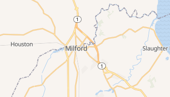 Milford, Delaware map