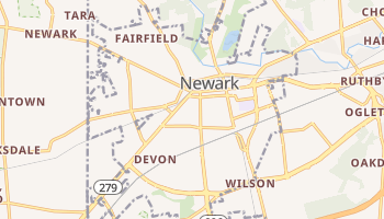 Newark, Delaware map