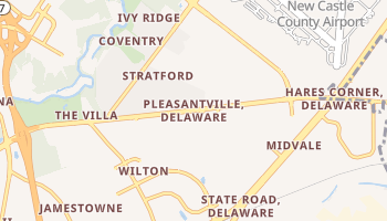 Pleasantville, Delaware map