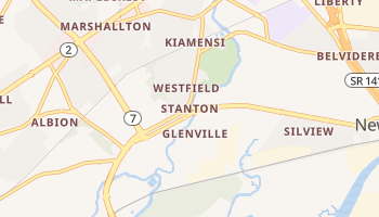 Stanton, Delaware map