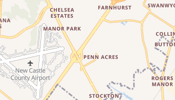 Wilmington Manor, Delaware map