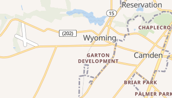 Wyoming, Delaware map