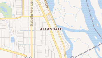 Allandale, Florida map