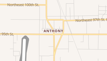 Anthony, Florida map