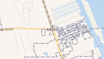 Ariel, Florida map