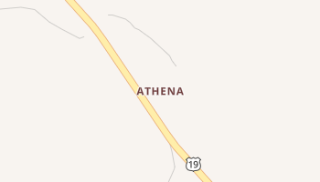 Athena, Florida map