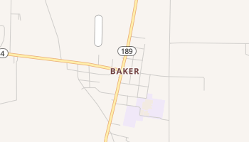 Baker, Florida map