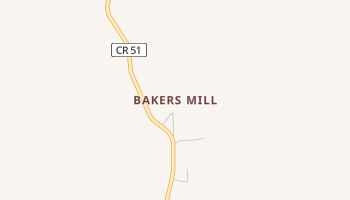 Bakers Mill, Florida map