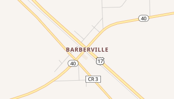 Barberville, Florida map