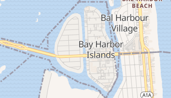 Bay Harbor Islands, Florida map