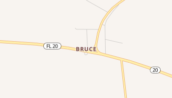 Bruce, Florida map