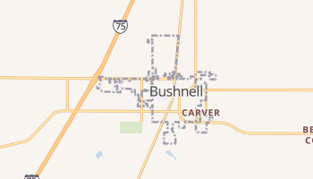 Bushnell, Florida map