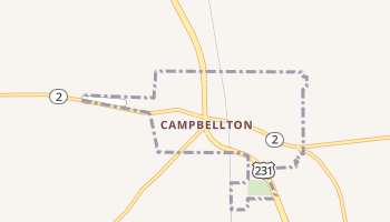 Campbellton, Florida map