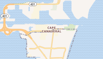 Cape Canaveral, Florida map