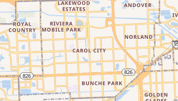 Carol City, Florida map