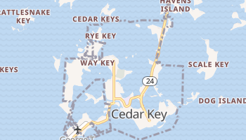 Cedar Key, Florida map