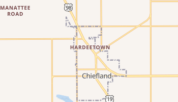 Chiefland, Florida map
