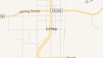 Citra, Florida map