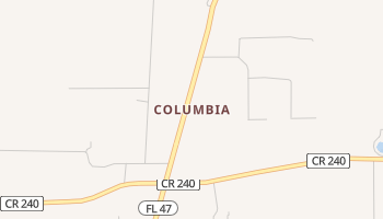 Columbia, Florida map
