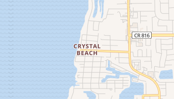 Crystal Beach, Florida map
