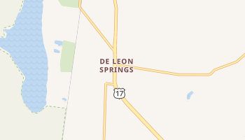 De Leon Springs, Florida map