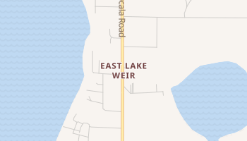 East Lake Weir, Florida map