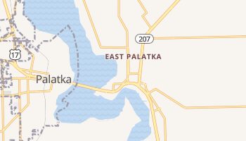 East Palatka, Florida map