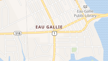 Eau Gallie, Florida map