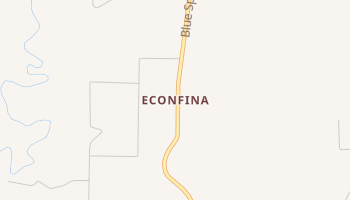 Econfina, Florida map