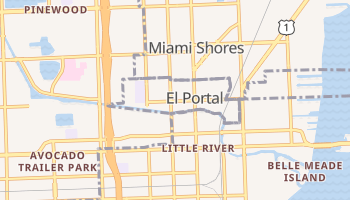 El Portal, Florida map