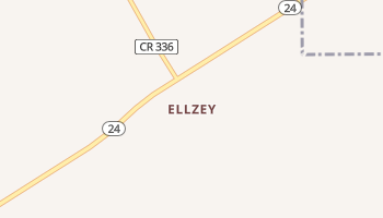 Ellzey, Florida map