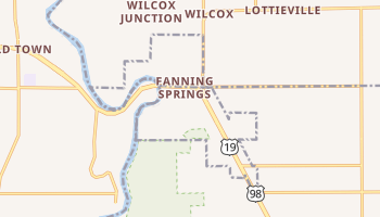 Fanning Springs, Florida map