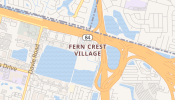 Fern Crest Village, Florida map