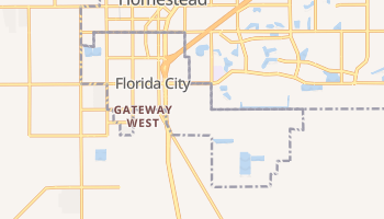 Florida City, Florida map